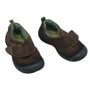 TamBu kd brown hook & loop shoes kids size 9 READ